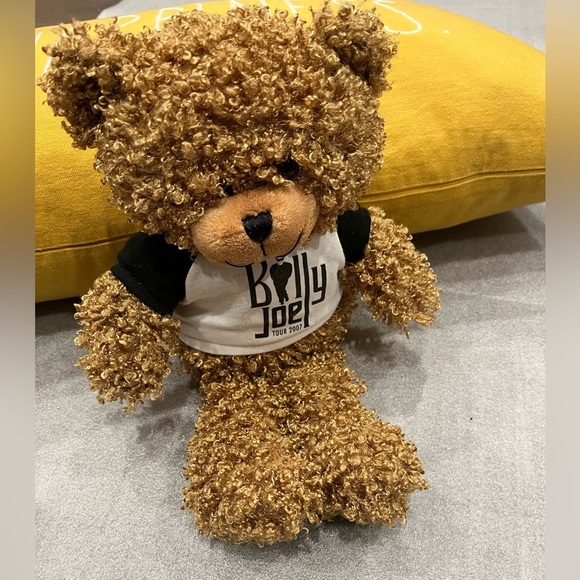 14” Billy Joel 2007 Tour Curly Hair Teddy Bear - Picture 1 of 4
